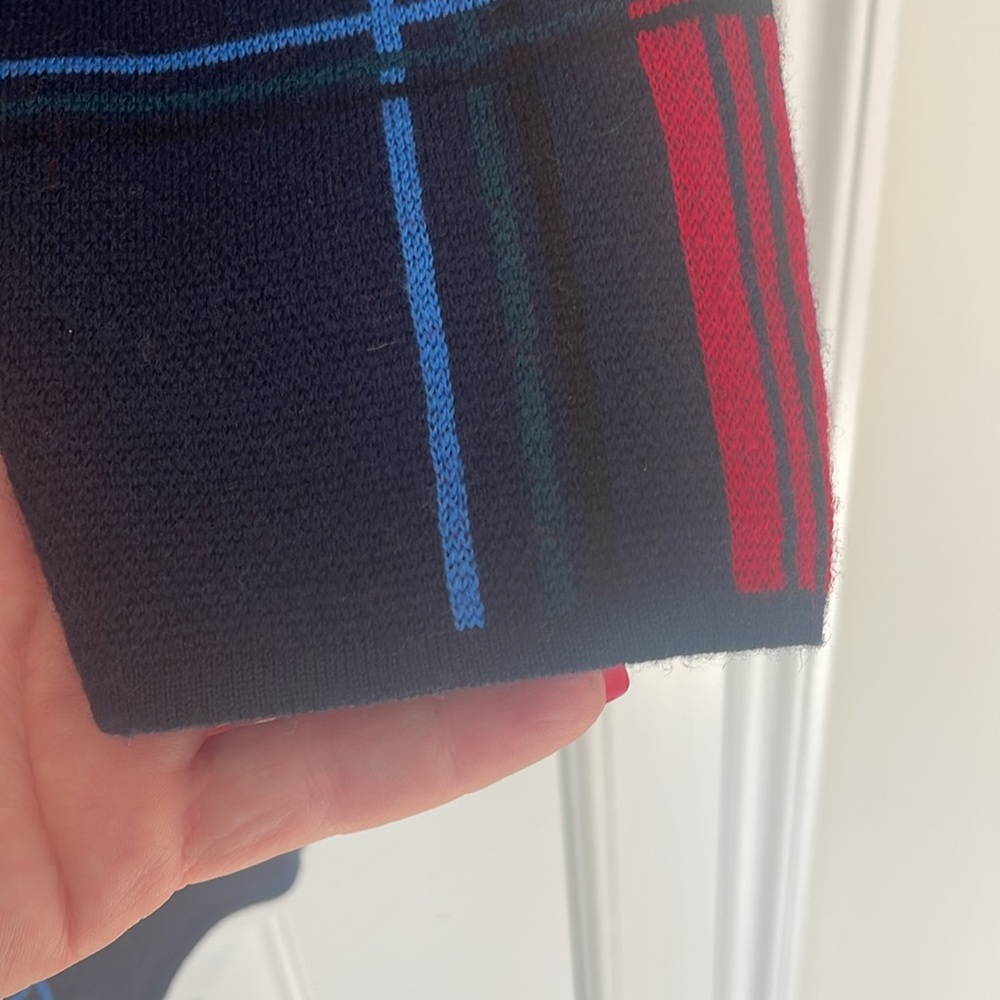 Talbots, NWOT, size small. Plaid Open Front Cardigan - Picture 4 of 7